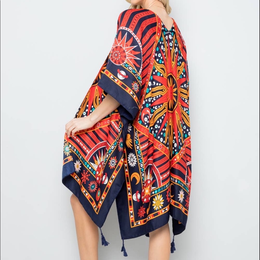 NWT! Stunning Celestial SUN Kimono/ Beach Coverup! - Picture 3 of 3